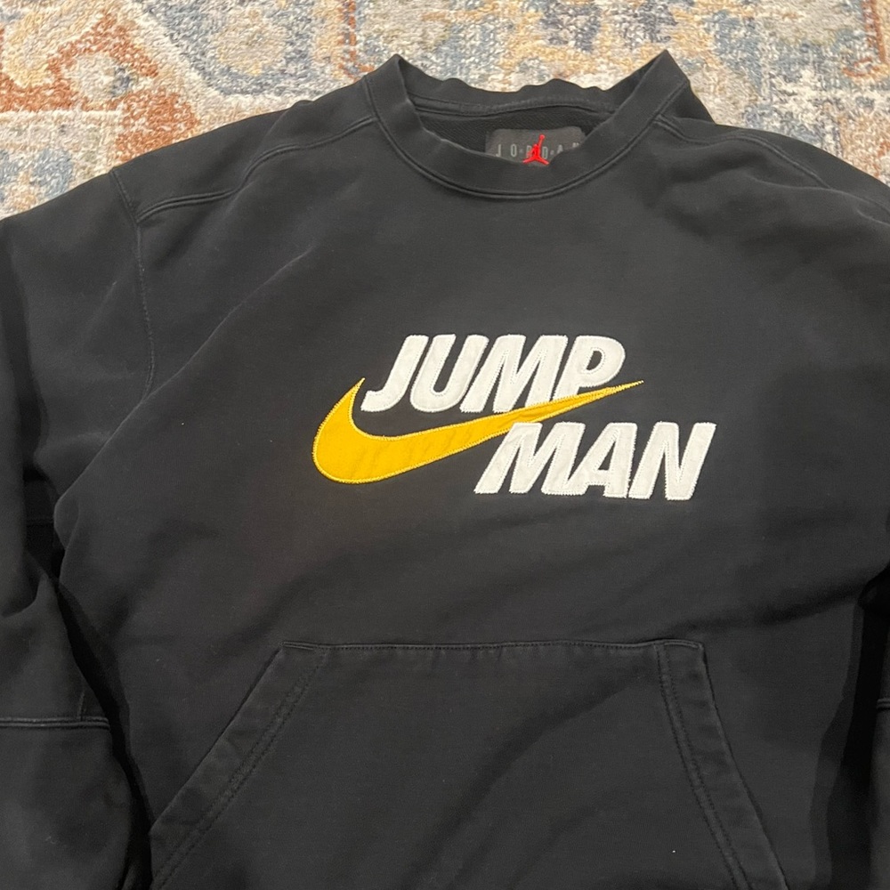 Nike Jordan Jump Man Crew Neck Black Pullover‎ Sweatshirt